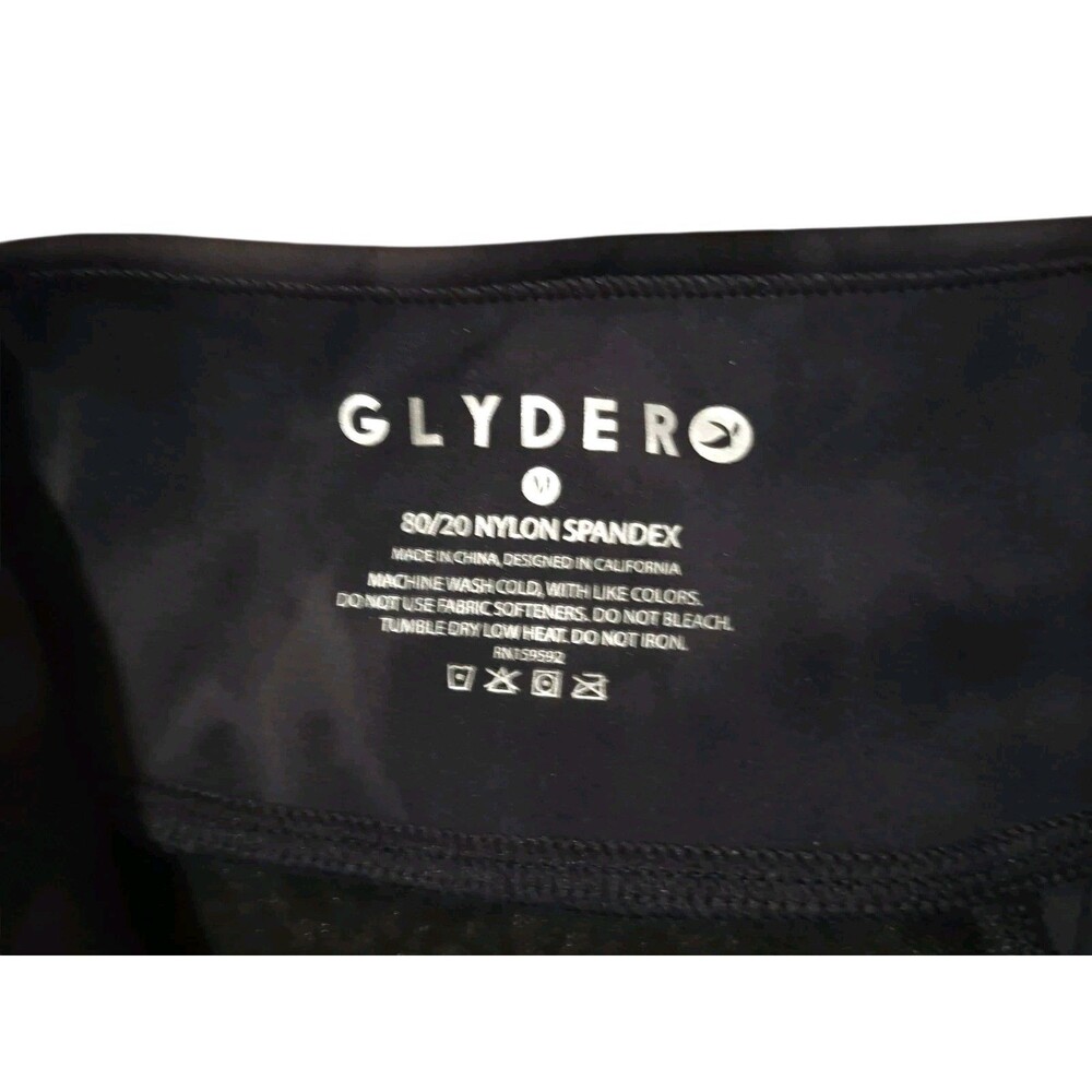 Glyder Jacket M Full Zip Athletic Mesh Back Stretch Thumb Holes Black Nylon - Picture 3 of 5